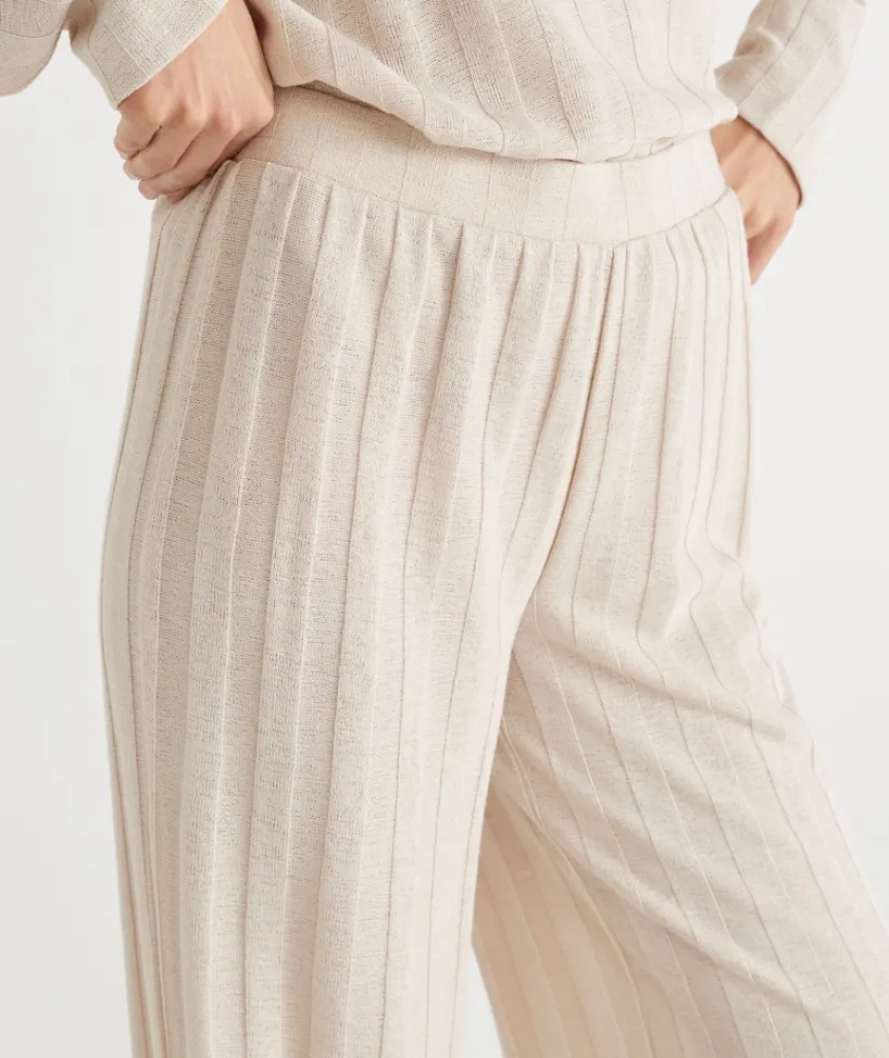 Sussan Pants|Loungewear>Self-Stripe Knit Pant