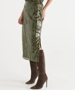 Sussan Matching Sets|Skirts>Sequin Column Midi Skirt