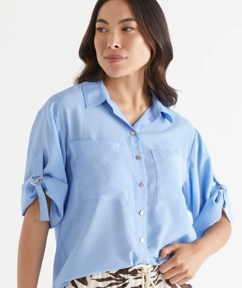 Sussan Tops>Short Sleeve D Ring Shirt