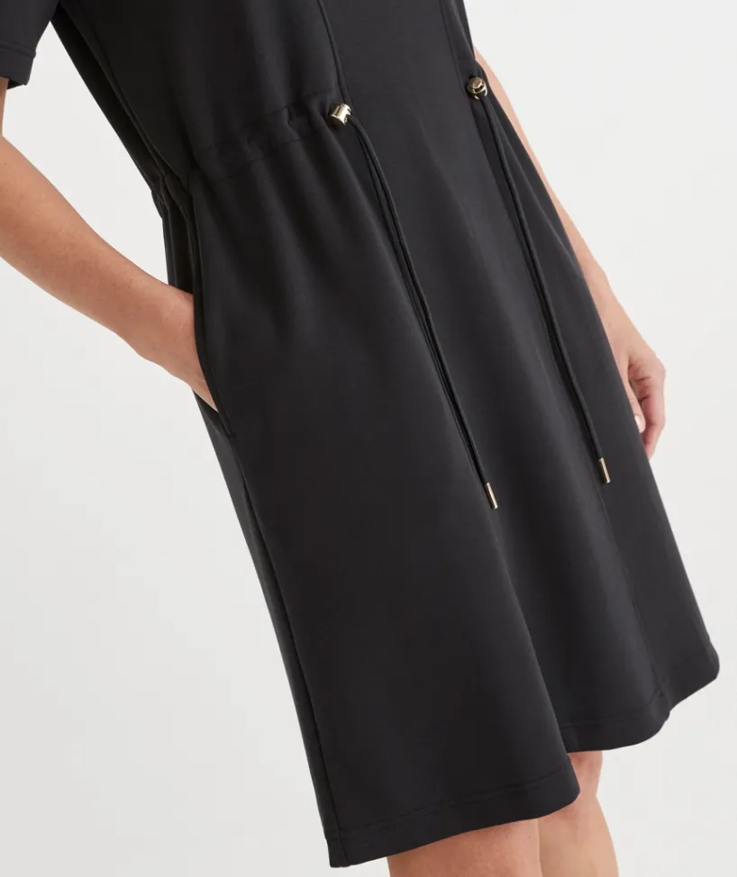 Sussan Dresses>Short Sleeve Stretch Jersey Dress -