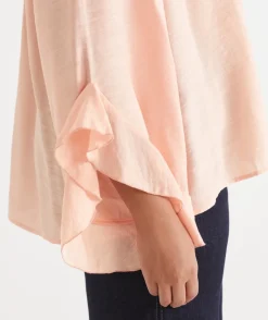 Sussan Tops|Shirts & Blouses>Soft Ruffle Long Sleeve Blouse