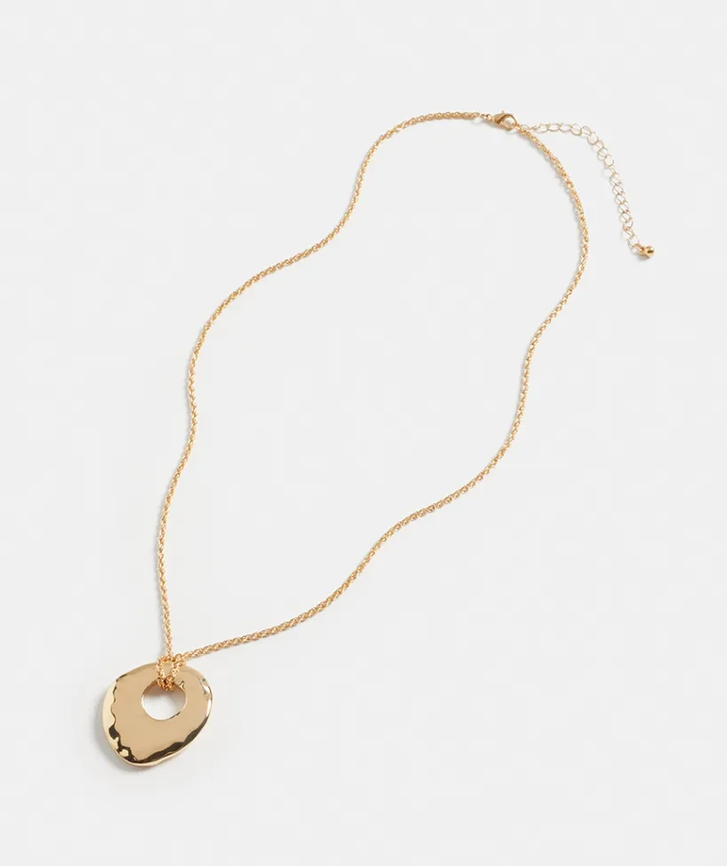 Sussan Jewellery>Solid Ring Pendant Necklace
