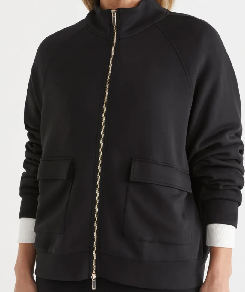 Sussan Tops|Loungewear>Stretch Jersey Zip Jacket