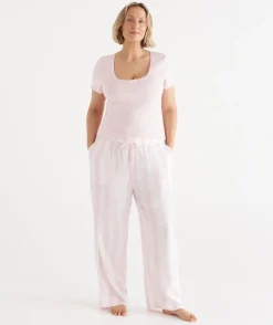Sussan Pyjama Bottoms>Stripe Pyjama Pant - Pink