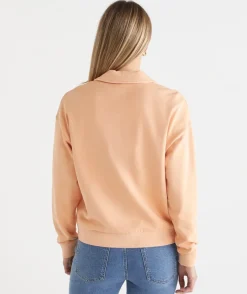 Sussan Tops|Loungewear>Terry Rugby Polo Jumper -