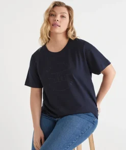 Sussan Tops|T-Shirts>This Goes With That Heritage Embroidered Tee