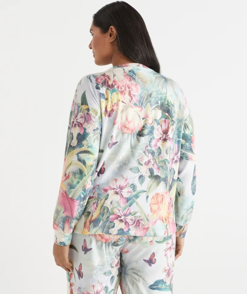 Women Sussan Women's Pyjama Tops>Tropical Paradise Brushed Pyjama Top