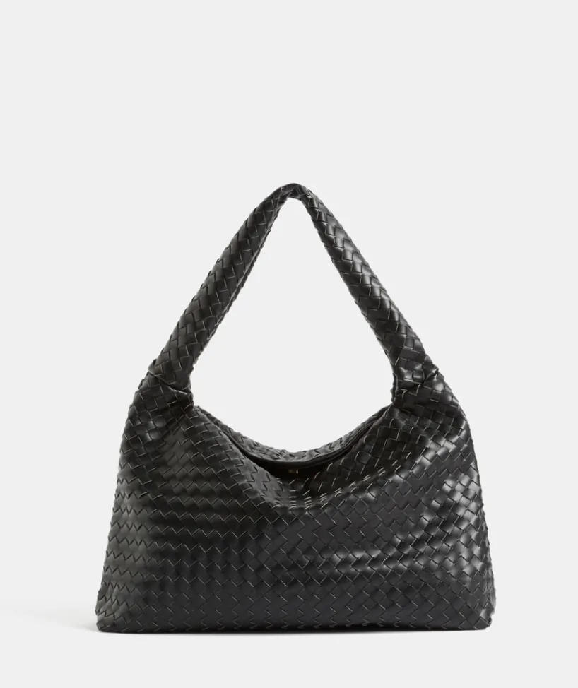 Sussan Bags>Weave Trapeze Shoulder Bag