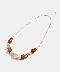 Sussan Jewellery>Wooden Pearl Necklace