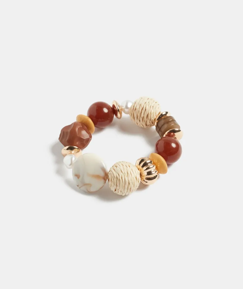 Sussan Jewellery>Wooden Pearl Stretch Bracelet