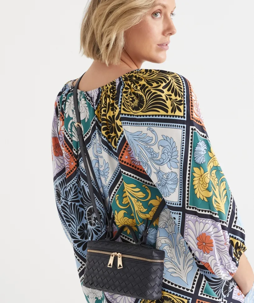 Sussan Bags>Woven Vanity Crossbody Bag -