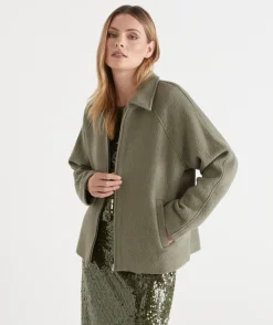 Sussan Jackets & Coats|Jackets>Zip Front Collared Jacket